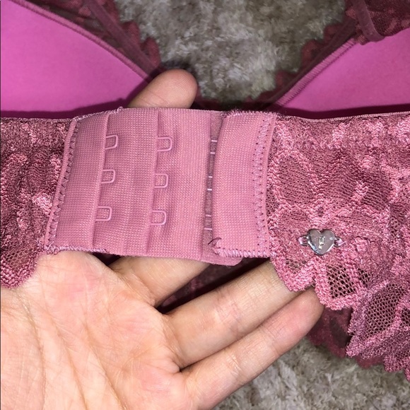 NWOT PINK lace halter bralette - Picture 3 of 3